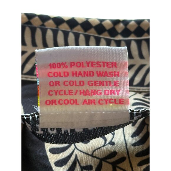 Gretchen Scott Drop Waist Shirt Dress Long-Sleeve Button-Front Checkmate XL - Picture 7 of 7